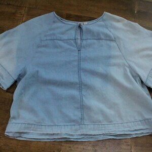 Loose Fit Denim Blouse